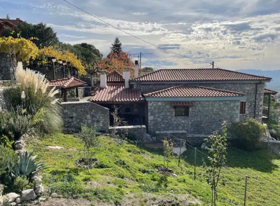 Terra Petra Villa At Psari Trikolonon Gortynia Psárion Exterior foto
